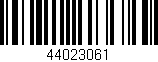 Código de barras (EAN, GTIN, SKU, ISBN): '44023061'