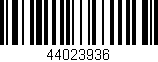 Código de barras (EAN, GTIN, SKU, ISBN): '44023936'
