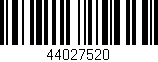 Código de barras (EAN, GTIN, SKU, ISBN): '44027520'