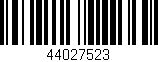 Código de barras (EAN, GTIN, SKU, ISBN): '44027523'