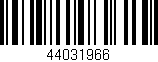Código de barras (EAN, GTIN, SKU, ISBN): '44031966'