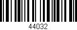 Código de barras (EAN, GTIN, SKU, ISBN): '44032'