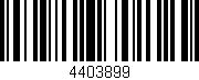 Código de barras (EAN, GTIN, SKU, ISBN): '4403899'