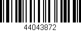 Código de barras (EAN, GTIN, SKU, ISBN): '44043872'