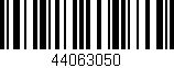 Código de barras (EAN, GTIN, SKU, ISBN): '44063050'