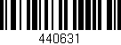 Código de barras (EAN, GTIN, SKU, ISBN): '440631'
