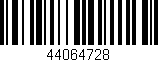 Código de barras (EAN, GTIN, SKU, ISBN): '44064728'