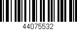 Código de barras (EAN, GTIN, SKU, ISBN): '44075532'