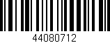 Código de barras (EAN, GTIN, SKU, ISBN): '44080712'