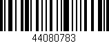 Código de barras (EAN, GTIN, SKU, ISBN): '44080783'