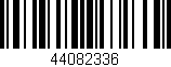 Código de barras (EAN, GTIN, SKU, ISBN): '44082336'