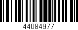 Código de barras (EAN, GTIN, SKU, ISBN): '44084977'