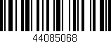 Código de barras (EAN, GTIN, SKU, ISBN): '44085068'