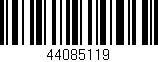 Código de barras (EAN, GTIN, SKU, ISBN): '44085119'