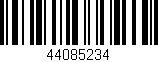 Código de barras (EAN, GTIN, SKU, ISBN): '44085234'