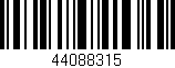 Código de barras (EAN, GTIN, SKU, ISBN): '44088315'
