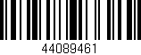 Código de barras (EAN, GTIN, SKU, ISBN): '44089461'