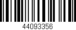 Código de barras (EAN, GTIN, SKU, ISBN): '44093356'