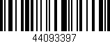 Código de barras (EAN, GTIN, SKU, ISBN): '44093397'