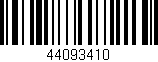 Código de barras (EAN, GTIN, SKU, ISBN): '44093410'