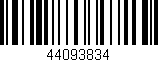 Código de barras (EAN, GTIN, SKU, ISBN): '44093834'