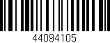 Código de barras (EAN, GTIN, SKU, ISBN): '44094105'