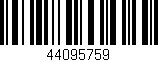 Código de barras (EAN, GTIN, SKU, ISBN): '44095759'