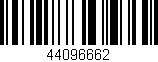 Código de barras (EAN, GTIN, SKU, ISBN): '44096662'