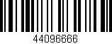 Código de barras (EAN, GTIN, SKU, ISBN): '44096666'