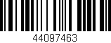 Código de barras (EAN, GTIN, SKU, ISBN): '44097463'