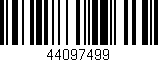 Código de barras (EAN, GTIN, SKU, ISBN): '44097499'