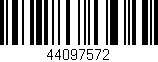 Código de barras (EAN, GTIN, SKU, ISBN): '44097572'