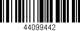 Código de barras (EAN, GTIN, SKU, ISBN): '44099442'