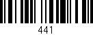 Código de barras (EAN, GTIN, SKU, ISBN): '441'
