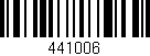 Código de barras (EAN, GTIN, SKU, ISBN): '441006'