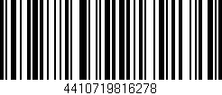 Código de barras (EAN, GTIN, SKU, ISBN): '4410719816278'