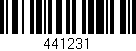 Código de barras (EAN, GTIN, SKU, ISBN): '441231'