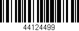 Código de barras (EAN, GTIN, SKU, ISBN): '44124499'