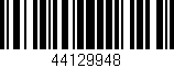 Código de barras (EAN, GTIN, SKU, ISBN): '44129948'