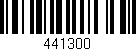 Código de barras (EAN, GTIN, SKU, ISBN): '441300'