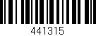 Código de barras (EAN, GTIN, SKU, ISBN): '441315'