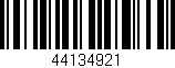 Código de barras (EAN, GTIN, SKU, ISBN): '44134921'