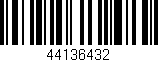 Código de barras (EAN, GTIN, SKU, ISBN): '44136432'