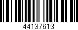 Código de barras (EAN, GTIN, SKU, ISBN): '44137613'