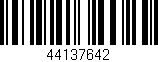 Código de barras (EAN, GTIN, SKU, ISBN): '44137642'
