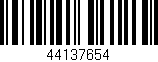 Código de barras (EAN, GTIN, SKU, ISBN): '44137654'