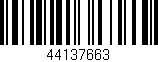 Código de barras (EAN, GTIN, SKU, ISBN): '44137663'
