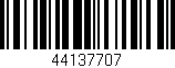 Código de barras (EAN, GTIN, SKU, ISBN): '44137707'