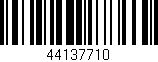 Código de barras (EAN, GTIN, SKU, ISBN): '44137710'