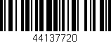 Código de barras (EAN, GTIN, SKU, ISBN): '44137720'
